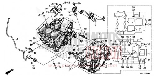 CARTER MOTEUR CB500XAF de 2015